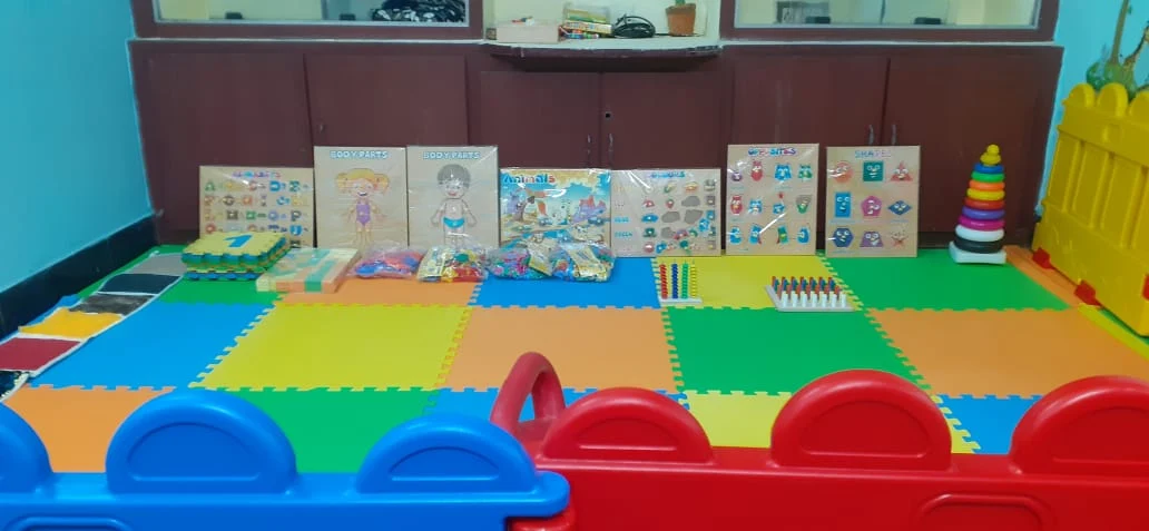 Cognitive and Articulation Matching Puzzles Display